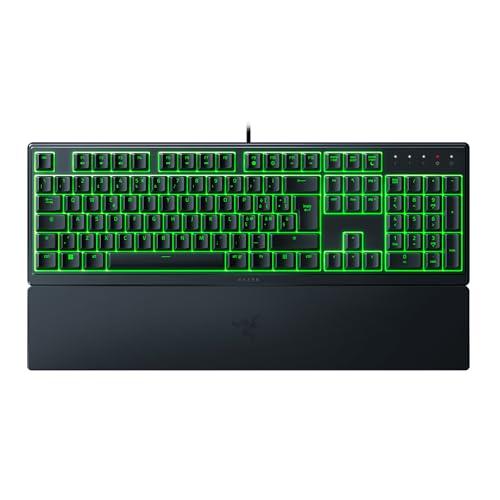 Razer Ornata V3 X - Tastiera a membrana a basso profilo con Razer Chroma RGB (interruttore ibrido a membrana, poggiapolsi ergonomico) QWERTY Tastiera Italiana | Nero