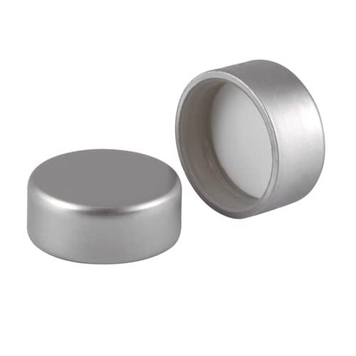 BrandPrint - Tappo a Vite GPI33 Deluxe, Compatibile con Bottiglie e Bevande, Riutilizzabile, Colore Argento, Set da 10 pz, Moplen Rivestito in Alluminio