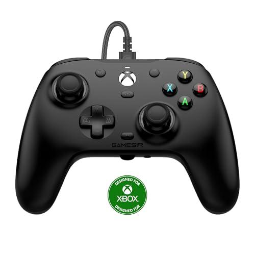 GameSir G7 HE Wired Controller, controller con licenza ufficiale per Xbox Series X|S, Xbox One, Windows 10|11, PC, controller per videogiochi con stick ad effetto Hall（Nero)