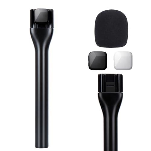SUNMON Impugnatura per Microfono DJI Mic Mini e Rode- Set di Adattatore per Microfono Portatile per DJI Mic Mini con Filtro Antipop, Supporto per Microfono Lavalier per Intervista Reportage