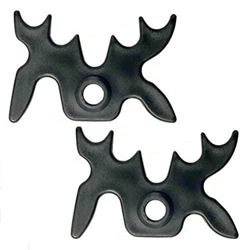 Yueser Ponte Stecca da Biliardo,Ponte per Biliardo Testa Ponte Biliardo Teste di Ponte Testa a Ponte Teste da Ponte Testa a Ponte in Plastica Accessorio per Stecca da Biliardo Nero(2 Pezzi)