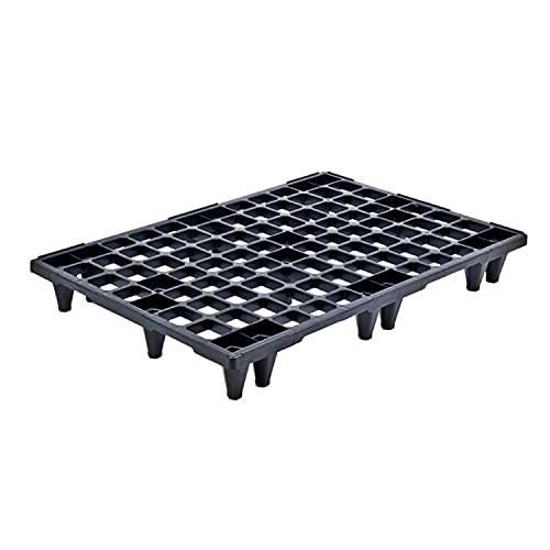Propac Z-PALECO Pallet in Plastica Nero, 80 x 120 x 13,5 cm