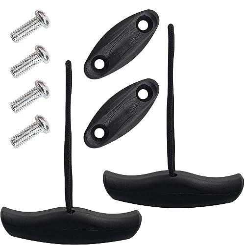 Confezione da 2 maniglie di ricambio per kayak, maniglie per il trasporto della canoa con cordino e occhielli imbottiti, accessori per kayak