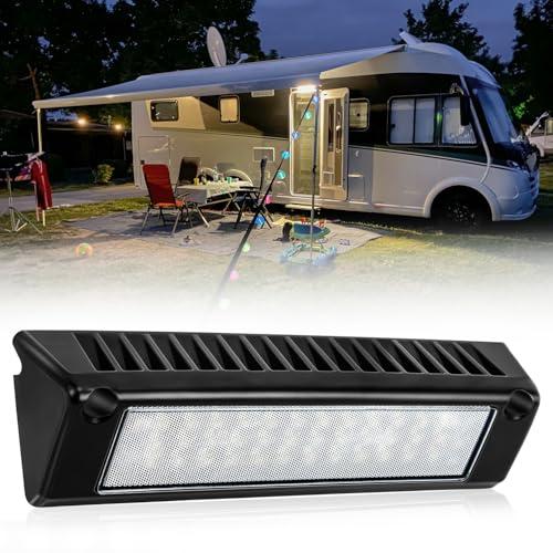 SUPAREE Luce Esterna Camper LED 12V Luce LED 12V Camper per Esterno Luce Esterna Camper Veranda 6000K IP67 Impermeabile per RV Van Camper Trailers (1 Pack)