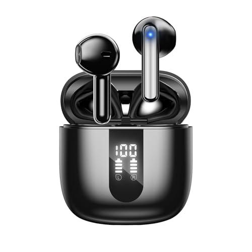 JBES Cuffie Bluetooth, Auricolari Bluetooth 5.4 In Ear Stereo con 4 Microfono ENC, 60 Ore Cuffiette Wireless Cancellazione Rumore, IP5 Auricolare per iPhone e Androide, Earbuds (Ossidiana)