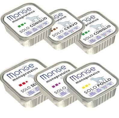 MONOPROTEIN SUPERPREMIUM 6 VASCHETTE DA 150 GR. MONGE UMIDO PER CANI