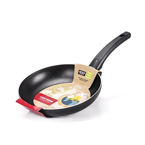 Moneta Gea Padella, 24 Cm, Alluminio 100% riciclato, per Ogni Piano Cottura Incluso l'Induzione. Made in Italy