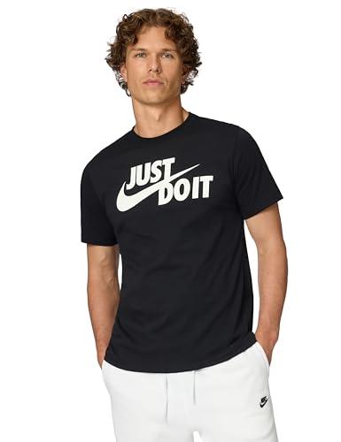 Nike Sportswear Just Do It Swoosh, T-Shirt Uomo, Nero (Black/White 011), Medium