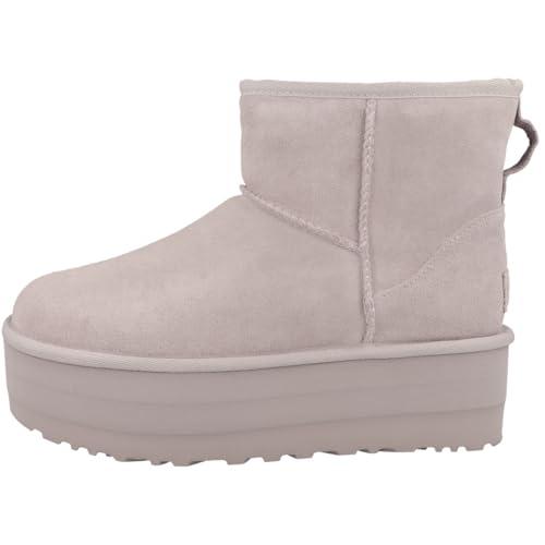 UGG Mini Piattaforma Classica, Stivali alla Moda Donna, Pale Smoke, 45 EU