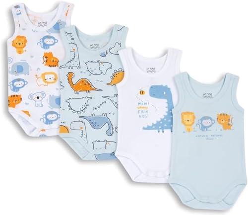 Chicco, Set Body Senza Maniche in Cotone, Intimo Neonato e Neonata, Designed in Italy
