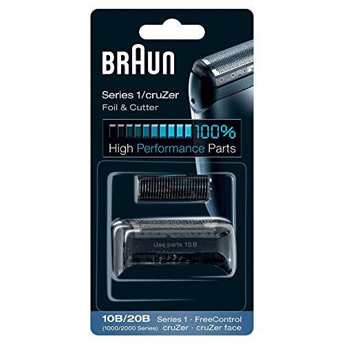 Braun Testina di Ricambio per Rasoio Elettrico Uomo Series 1 10B. Per Un Rasoio Come Nuovo Ogni Giorno. Nero