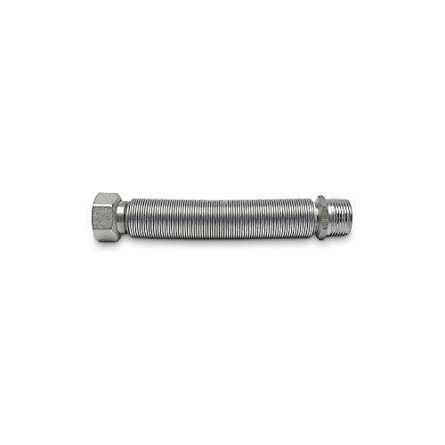 Raccordo flessibile per acqua in acciaio inox MF estensibile da 10 a 20cm circa (3/4