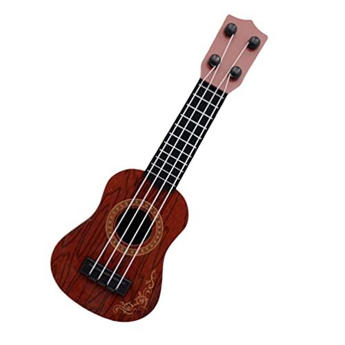Toyvian Giocattolo Ukulele per Bambini Ukulele in Plastica da 9 8 Pollici Giocattolo per Chitarra per Bambini 4 Corde Strumenti Musicali o Educativo per Lapprendimento