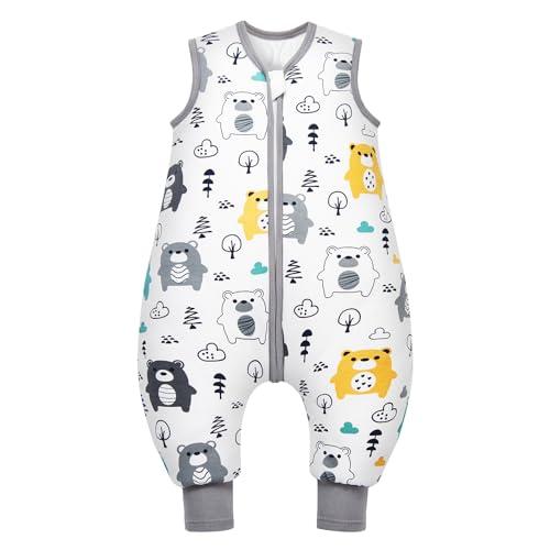 Mosebears Sacco a pelo per bambini Tutto l'anno 2.5 Tog Sacco a pelo 100% Cotone organico Varie dimensioni Autunno Inverno