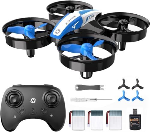 Holy Stone HS210 Mini Drone per Bambini e Principianti RC Nano Quadcopter Indoor Piccolo Elicottero con Hovering Automatico, 3D Flip e 3 Batterie, Grande Giocattolo Regalo per Ragazzi e Ragazze, Blu