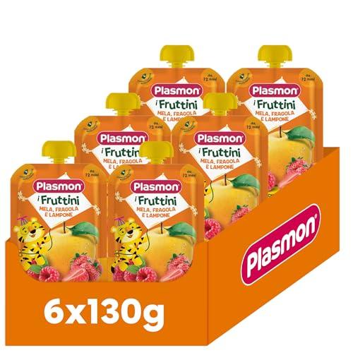 Plasmon I Fruttini - Mela, Fragola e Lampone 6x130g