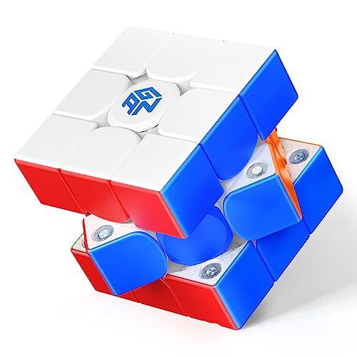 GAN356M E Speed Cube Professionale Magnetico 3x3 Gan cube， 12 Livelli Di Tenuta Regolabili Originale Cubo 48 Capsule Magnetiche, Adatto Ad Adulti e Bambini, Allenamento e Competizione
