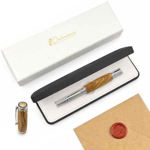 Déclinaisons : Penna Roller Lusso legno Personalizzabile, Realizzato a mano in Francia, Personalizzato con incisione, Scatola regalo di lusso e certificato inclusi.