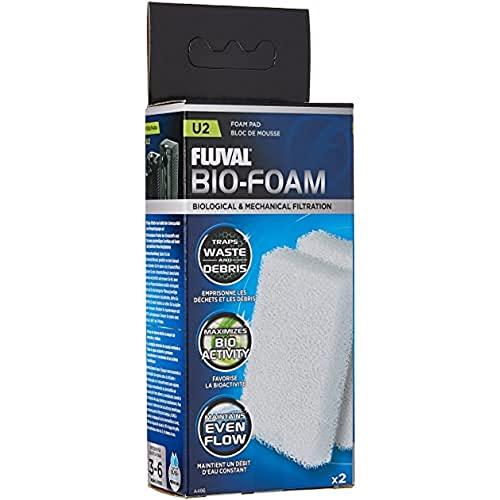 Fluval A486 Cartuccia di Schiuma per Filtro Acquario U2, pacco da 2 filtri