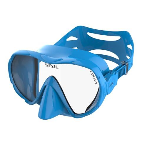 SEAC Rondò, Maschera Frameless Monovetro in Silicone per Immersione e snorkeling, Volume Ridotto, Idrodinamica, Ultraleggera