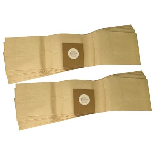 vhbw 10x sacchetto compatibile con Fimap 68W1004, FA, Nano aspirapolvere - carta filtrante, 63cm x 15cm Marrone