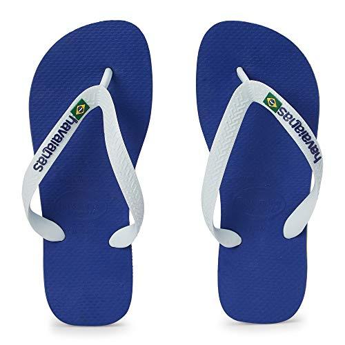 Havaianas Brasil Logo, Infradito Unisex - Adulto, Marine Blue, 41/42 EU