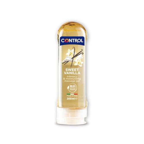 Control Sweet Vanilla Gel Massaggio 2 in 1 A Base D'Acqua All'Aroma Di Vaniglia, 100% Made in Italy, 200 ml