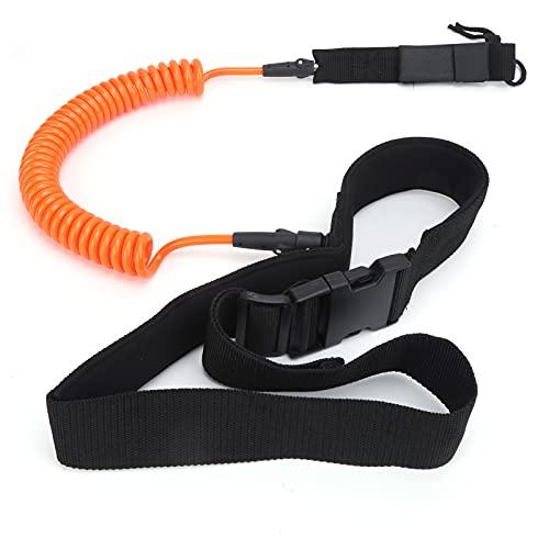 Keenso Leash della Tavola da Surf, Corda di Surf in Vita TPU Eliciformi Confortevole Corda di Trazione di Sicurezza Ad Alta Goccia (Orange