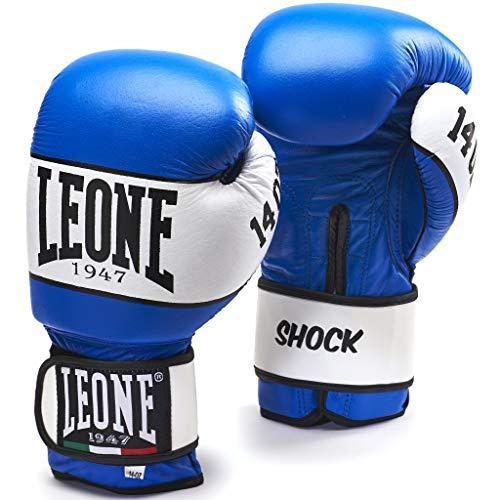 LEONE 1947 Shock Guanti Boxe, Unisex - Adulto, Blu, 10 OZ, GN047