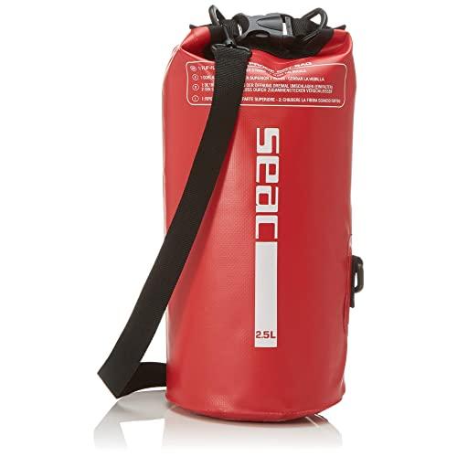 SEAC Dry Bag, Sacca Stagna Impermeabile per Subacquea e Nautica Unisex Adulto, Rosso, 2.5 L