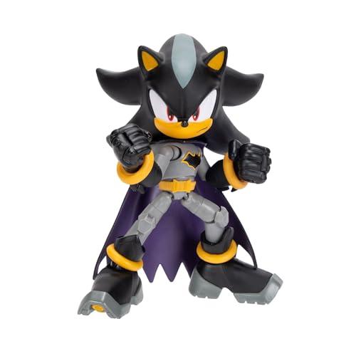 DC X Sonic Action Figure di Shadow nei panni di Batman 13cm, Licenziata Ufficialmente da Jakks Pacific, Altamente Articolata e dal Design Dettagliato, Confezione da Collezione