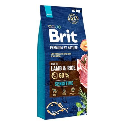 Brit Premium Sensitive, cibo secco con agnello per cani sensibili, 15 kg