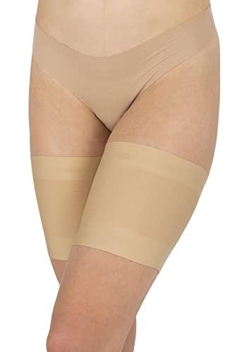LORES Le fasce anti-sfregamento per le cosce da donna prevengono lo sfregamento della coscia con la protezione in raso, Natural L