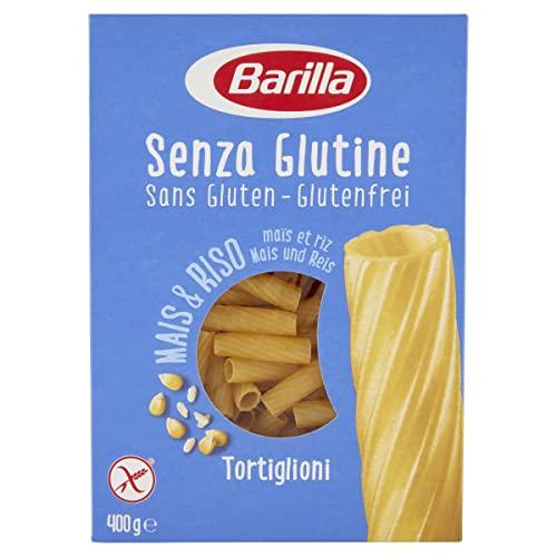 Barilla Pasta Tortiglioni Senza Glutine, Pasta Corta di Mais Bianco, Mais Giallo e Riso Integrale - 400 gr