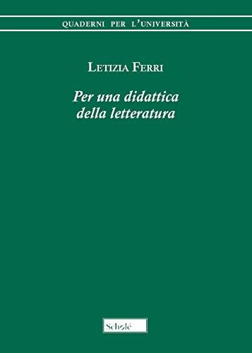 Per una didattica della letteratura