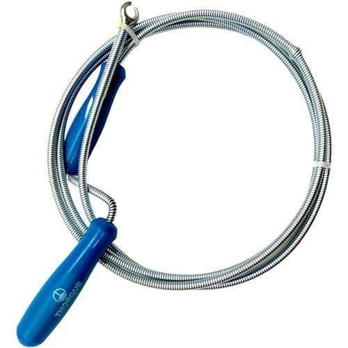 THORQUE - Sonda Sturatubi 3 metri, Sonda Stura Lavandini e Scarichi per Interventi Fai da Te, Coclea di Drenaggio, Molla Idraulica per Pulizia Tubi Senza Prodotti Chimici