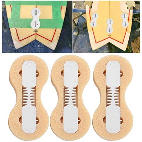 Tavola da surf Fcs Fusion, 3 pezzi Spina per scatola di pinne Pinne per tavola da surf Pinne da surf Spine per pinne Fcs Pinne nere Raccordi per scanalature di poppa (bianco)