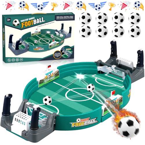 NLMWTI Calcio Balilla Bambini, Biliardino con 8 Palline, Gioco di calcetto Balilla Interattivo, Regalo bambino 4 5 6 7 8 anni maschio
