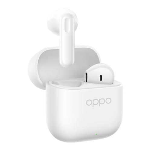 OPPO Enco Buds3 Auricolari true wireless, autonomia della batteria di 42 ore, driver dinamico da 12,4 mm, Bluetooth 5.4, comandi touch, IP55, Snow White