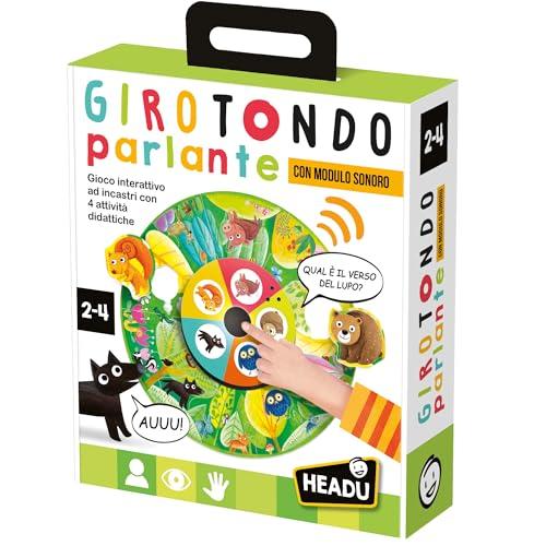 Headu Girotondo Parlante - Il Primo Gioco Didattico Interattivo | Gioco Elettronico Per Imparare i Versi Degli Animali, Gioco Educativio Bambini 2 3 4 Anni, Con Modulo Sonoro Che Riproduce i Versi