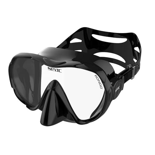 SEAC Rondò, Maschera Frameless Monovetro in Silicone per Immersione e snorkeling, Volume Ridotto, Idrodinamica, Ultraleggera