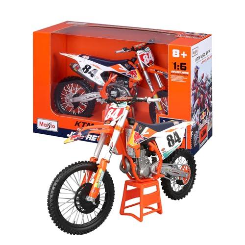 Burago Maisto Moto Red Bull KTM Supercross Sx450, Multicolore, ‎39.4 X 16 X 24.8 Cm