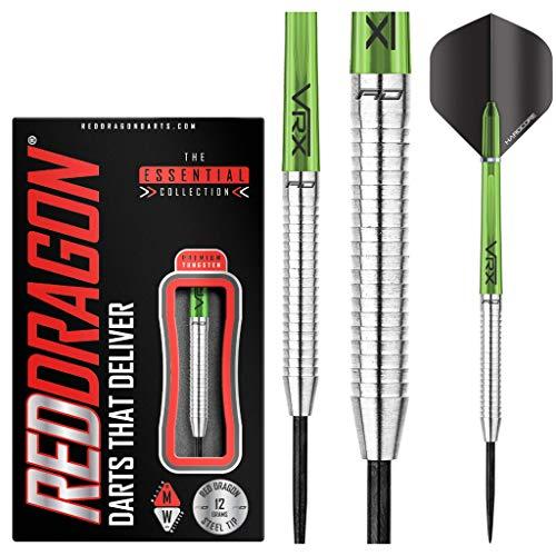 RED DRAGON Featherlite 2: 12g Freccette Tungsteno con Punta Acciacio, Voli e Freccette Aste