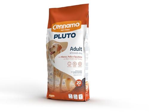 Pluto Dog Basic Crocchette Cani 20 Kg Offerte Cibo Per Cani Adulti Completo E Bilanciato, Snack Per Cani, Carne Secca Disidratata, Crocchette Per Cani