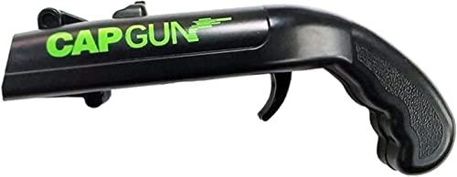 SGerste Capgun Apribottiglie a pistola, apribottiglie per birra, apribottiglie divertente, apribottiglie creativo per casa, bar, feste, bere e giocare, per sparare (nero)