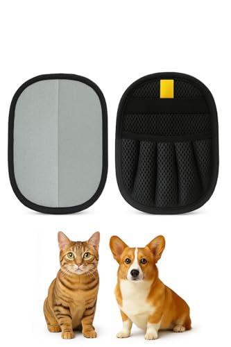ZenithyrEn Set di 2 guanti per la rimozione dei peli di animali – Design ispessito con forte aspirazione elettrostatica, guanto magnetico in pelliccia, guanto per la rimozione dei peli di animali