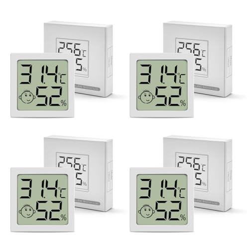 Wulove Igrometro Digitale per Interni, Mini Termometro Ambiente con Monitor Temperatura e Umidità, Indicatore Comfort, per Casa, Ufficio, Cucina e Camera da Letto