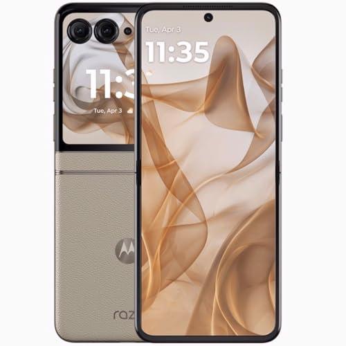 Motorola Razr 50 Dual-SIM 256GB ROM + 8GB RAM (solo GSM) Smartphone 5G sbloccato in fabbrica (sabbia da spiaggia) - Versione internazionale