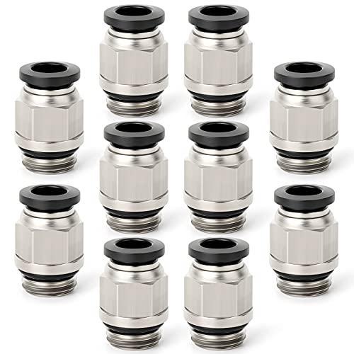 ERGAOBOY 10 Pz Maschio Stragiht 8mm Tubo OD x 1/4