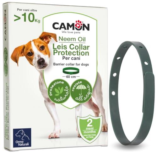 CAMON | Collare Protettivo per Cane (>10kg) con Olio di Neem, 60cm, Protezione Naturale fino a 2 Mesi